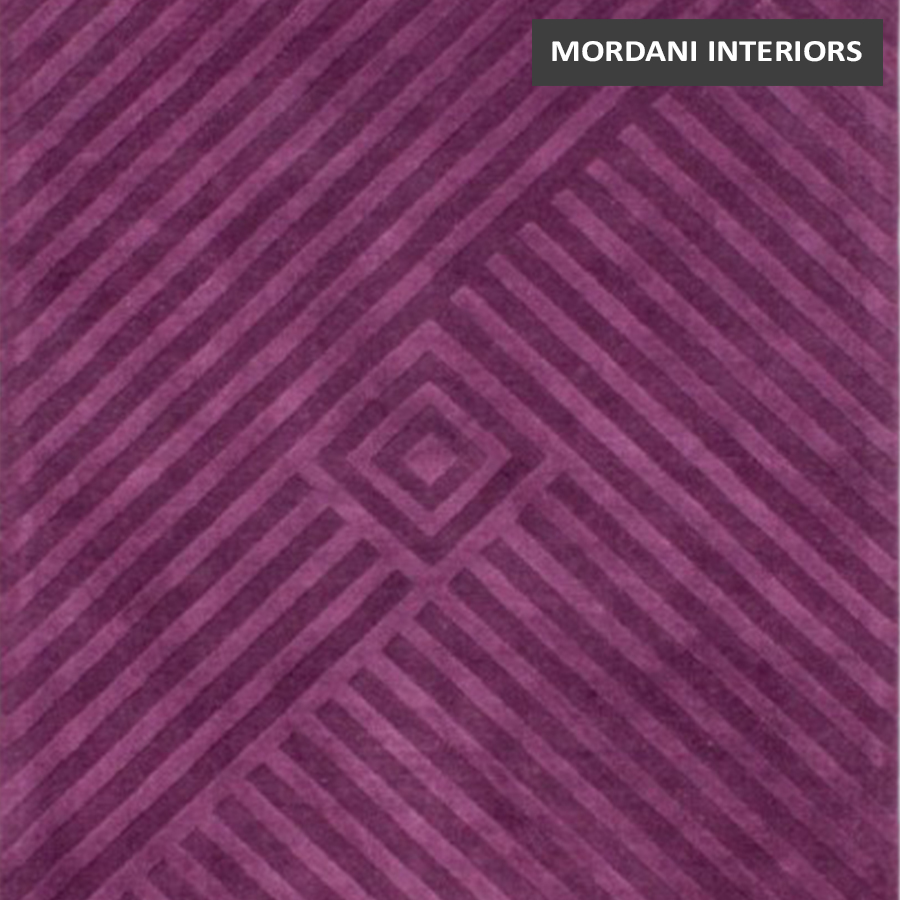  011 A Elegant Purple Modern  Abstract Carpet Rug